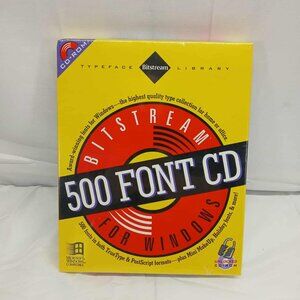Vintage Bitstream 500 Font CD For Windows